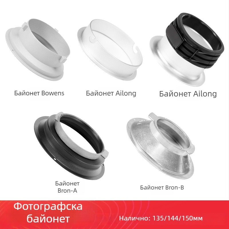 Softbox байонетна скоба за fotografия, съвместима със Shenniu, Jiebao, Zhijie softbox и Zhijie концентратор