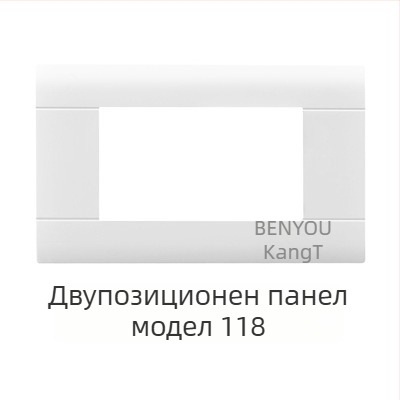 118‑тип модулен стенен скрит панел за превключватели с 1–4 позиции и гнезда за домашна употреба