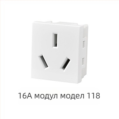 118‑тип модулен стенен скрит панел за превключватели с 1–4 позиции и гнезда за домашна употреба