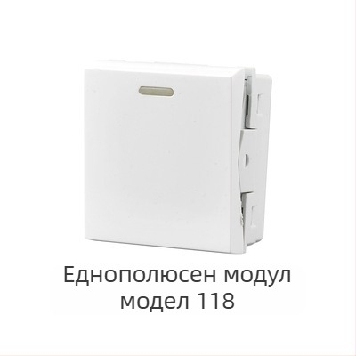118‑тип модулен стенен скрит панел за превключватели с 1–4 позиции и гнезда за домашна употреба