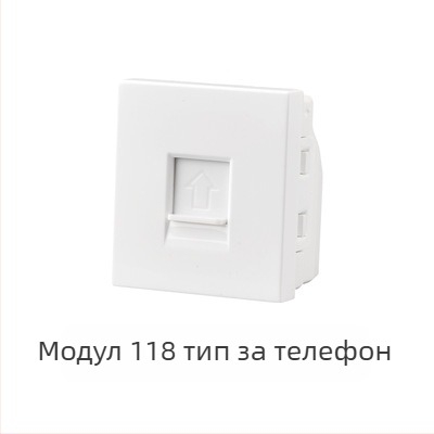 118‑тип модулен стенен скрит панел за превключватели с 1–4 позиции и гнезда за домашна употреба