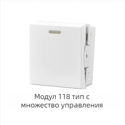 118‑тип модулен стенен скрит панел за превключватели с 1–4 позиции и гнезда за домашна употреба