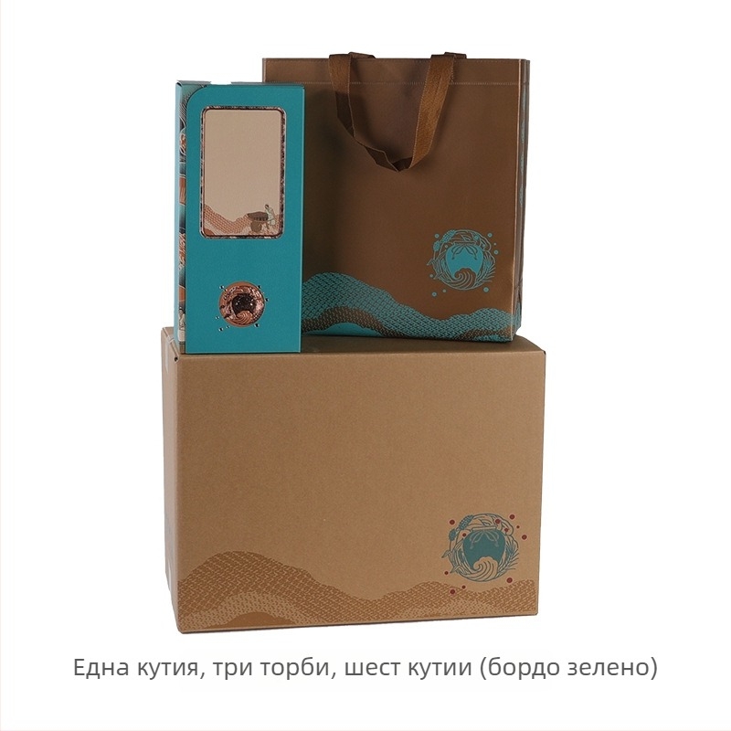 500 ml стъклена празна бутилка за ликьор, осмоъгълна картонена кутия за опаковка, комплект за домашна употреба