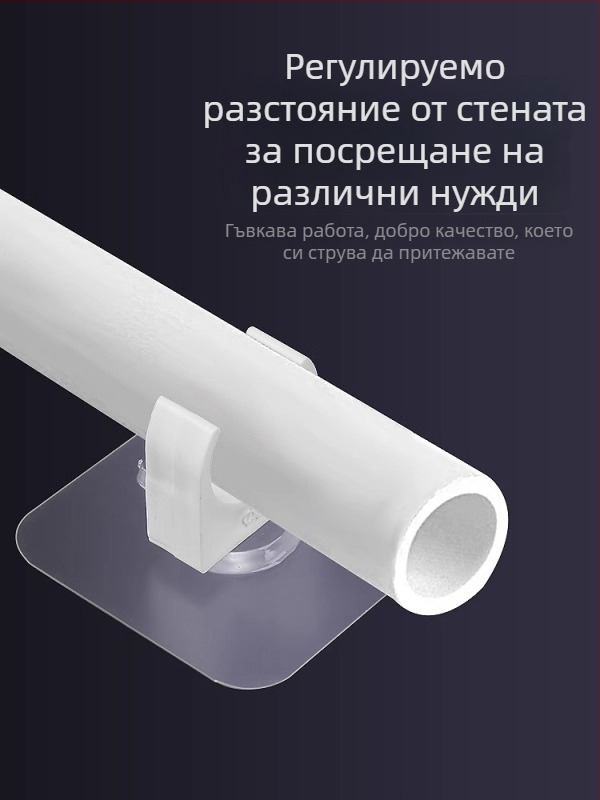 Безпробивен държач за тръби PPR, U-образен клип за тръбопроводи, монтаж на стена без пробиване