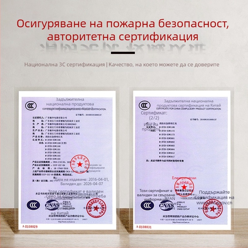 Указател за аварийния изход от полирана неръждаема стомана, ултратънък, LED аварийно осветление