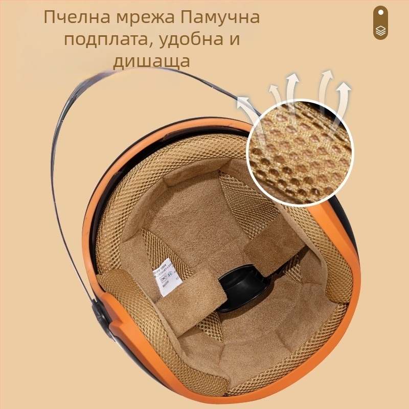 3C-сертифицирана каска за електрически велосипед за мъже и жени, зимна топлина и защита, с двойни визьори