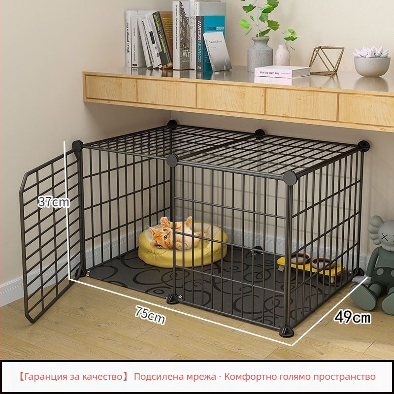 Котешка клетка с тоалетна, DIY вила-стил за вътрешна употреба, три нива, малък котешки дом