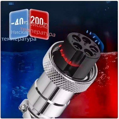 GX25-2 авиационен щепсел, 3–8 щифта, 9/10P12 ядра, фланцов женски към мъжки DF25M конектор