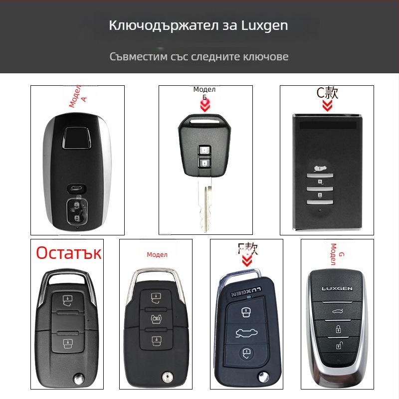 Luxgen калъф за ключове, съвместим с модели 7, U6, Na5/S5/U7/MPV