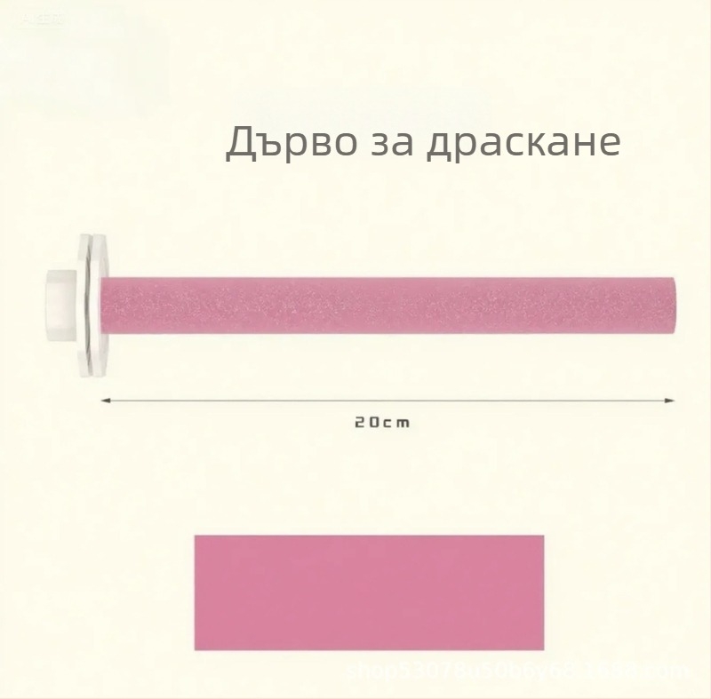 Папагалска драскаща опора за нокти и клюн, цветна дръжка за птици, малък размер