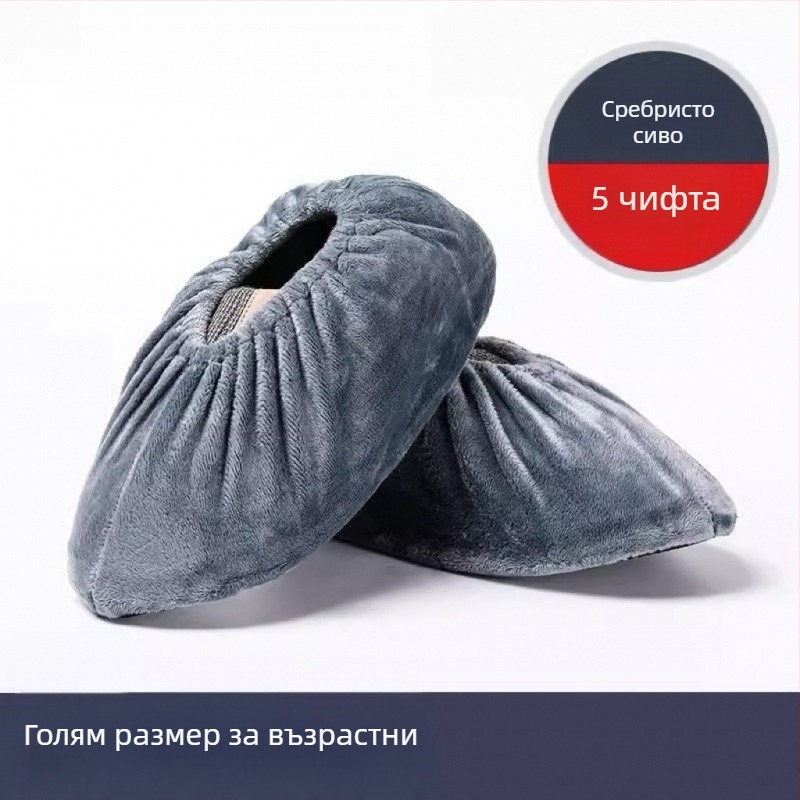 Удебелени противохлъзгащи се покривала за обувки от деним, многократно използваеми, антистатични, прахозащитни, за фабрика и дом