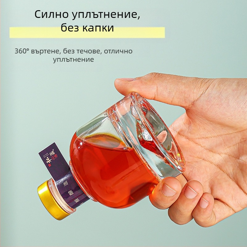 100ml стъклена бутилка за вино с различни капачки и опаковка – DIY празна бутилка