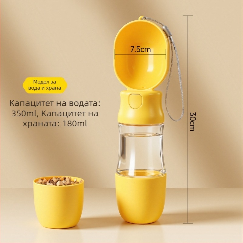 Портативна чаша за вода за кучета за разходки