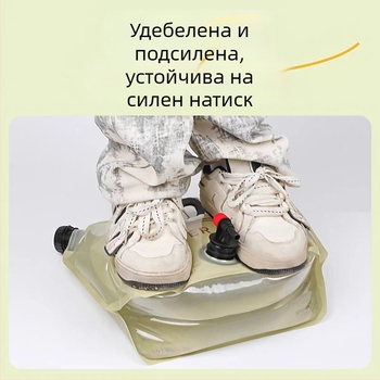 Сгъваема водна чанта за открито – преносимо съхранение на питейна вода за походи, планински преходи и къмпинг, с голям капацитет