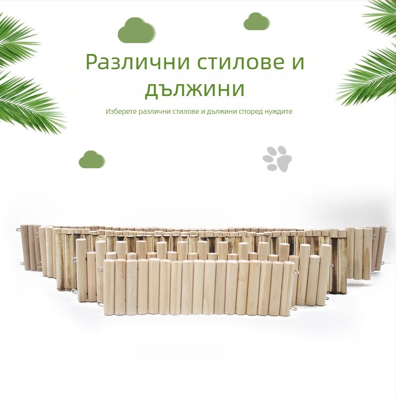 Хамстер комплект аксесоари за клетка: двуетажна платформа, катерачни рампи и преградни огради