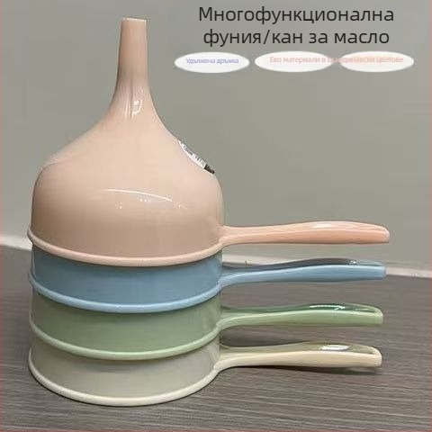 Многофункционална кухненска фуния с голяма дръжка за дозиране на масла, сосове и течности