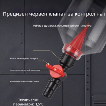 18 части комплект за доливане на антифриз за автомобили, универсален за няколко модела, преносим и всичко в едно за доливане