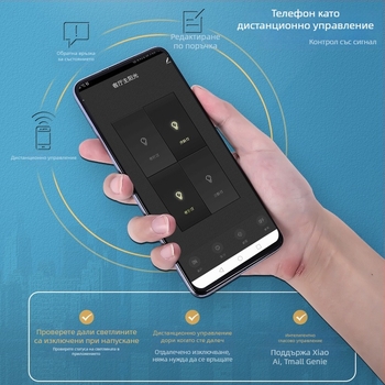 Zhengshang B1 Tuya интелигентен WiFi превключвател, безжичен дистанционен панел за гласово управление, европейски стандарт