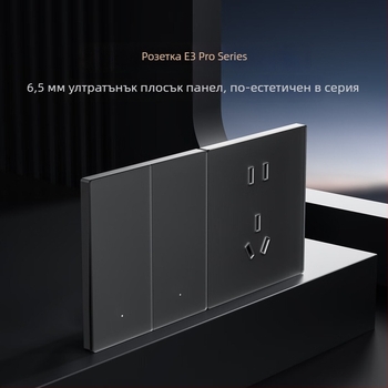 Lingpu E3ProMesh 2.0 AG стъклен превключвател с дистанционно управление и гласово управление
