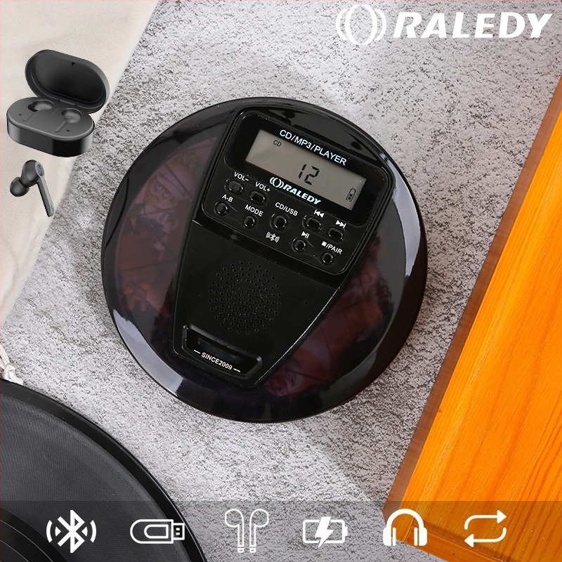RALEDY Grady 391 Преносим CD плеър с MP3 възпроизвеждане, USB флаш памет и Bluetooth предавател