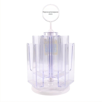 Dr. Card въртяща се каталожна витрина за бюро, рафт за брошури и информационни материали, стойка за списания