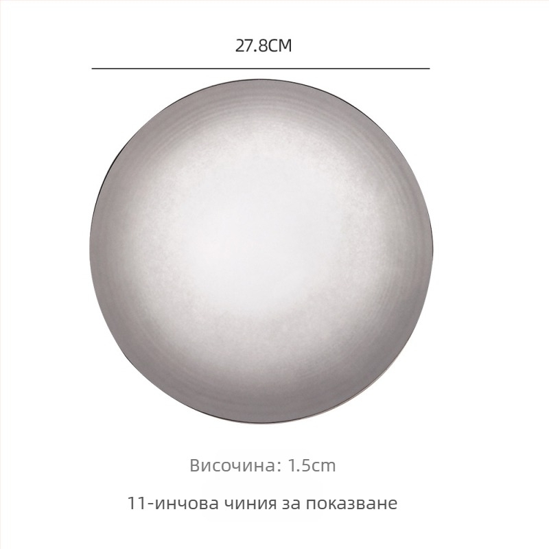 26-годишен нов модел комплект купи и чинии от костен порцелан, керамични съдове със глазирана гладка повърхност, модерен минималистичен стил