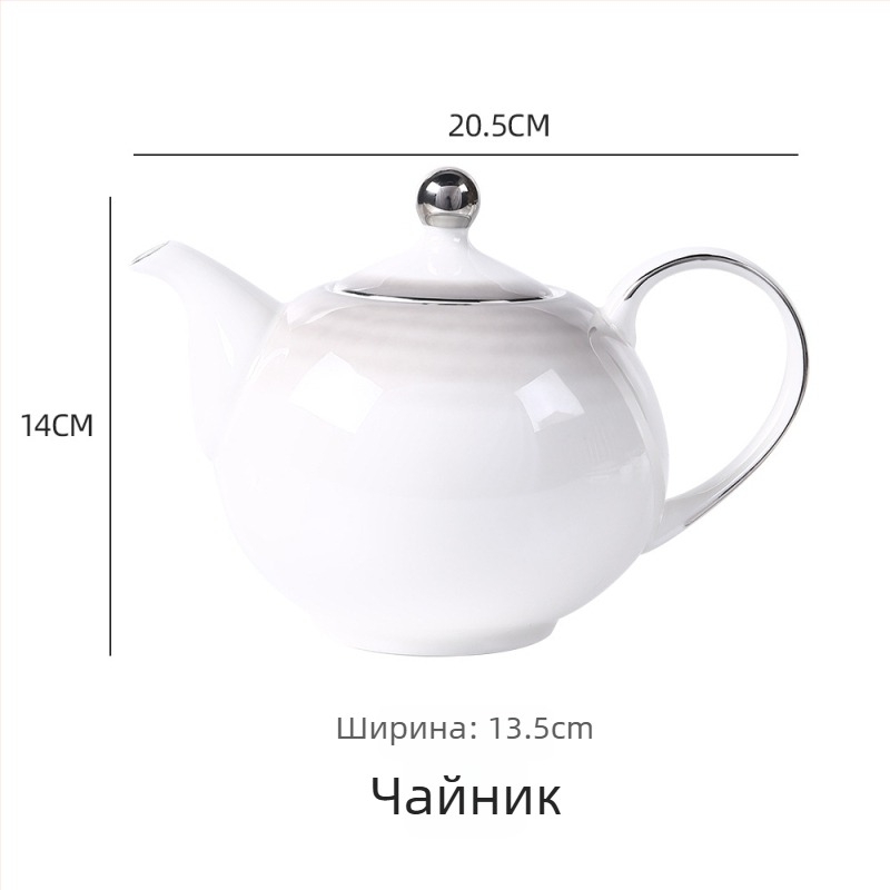 26-годишен нов модел комплект купи и чинии от костен порцелан, керамични съдове със глазирана гладка повърхност, модерен минималистичен стил