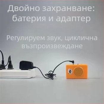 Устройство за учене на птичи зов с възпроизвеждане на звуци