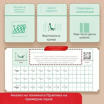 Калиграфия: практика на регулярен почерк — пълен комплект книги за начинаещи за овладяване на основния почерк с писалка и твърдо перо