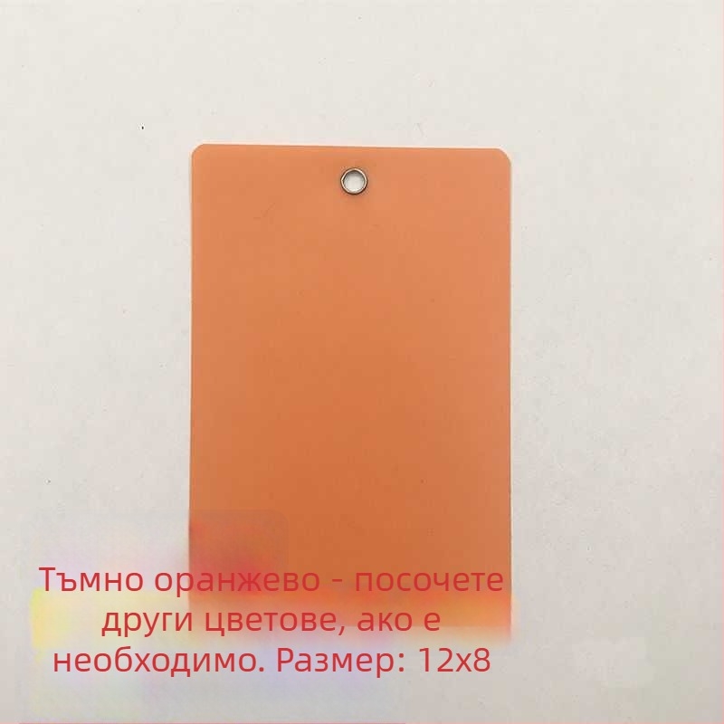 Прозрачен матиран логистичен подвесен етикет за PVC лист – празен знак за растения