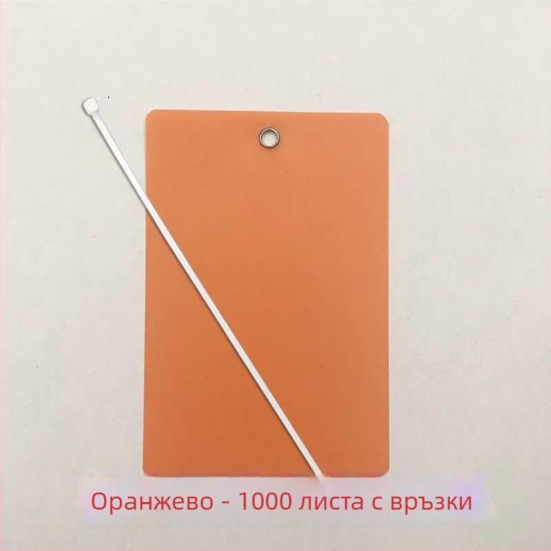 Прозрачен матиран логистичен подвесен етикет за PVC лист – празен знак за растения