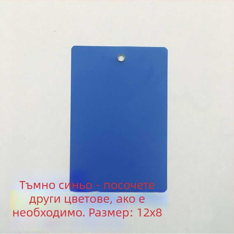 Прозрачен матиран логистичен подвесен етикет за PVC лист – празен знак за растения