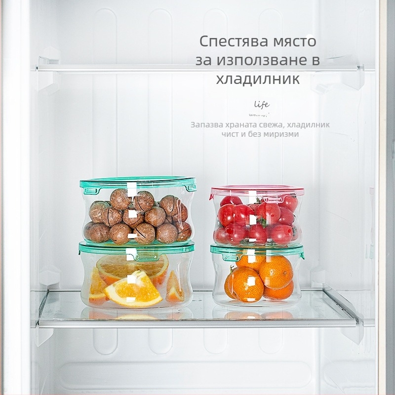 Стъклена кутия за съхранение, фризер и пара съд
