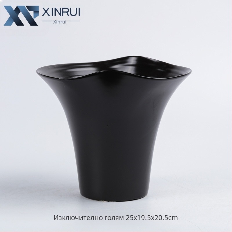 Глазирана керамична саксия за орхидеи Фаленопсис — елегантен луксозен вид за дневна декорация