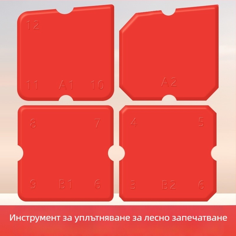 Четирисъставен комплект от многофункционални шпатули за лепило и силикон