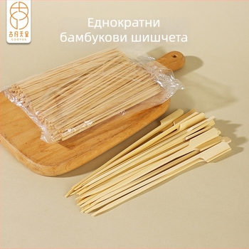 Еднократни бамбукови шишчета за бизнес употреба – хранителни клечки за улични щандове, за грил, барбекю и пържене