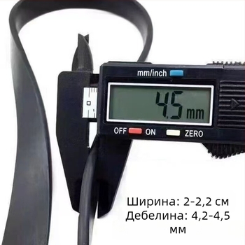 Черна удебелена лента от бутилов каучук с еластични краища за мотоциклети и камиони, здраво закрепване на товари