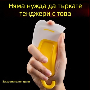 Силиконова шпатула в японски стил за почистване на дъното на тенджера, устойчива на високи температури, подходяща за измиване на съдове и тигани