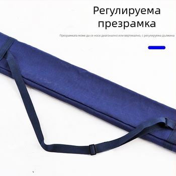 Сгъваема платнена чанта за риболовен чадър и риболовно оборудване, лека и преносима чанта за съхранение на въдици, подходяща за открито и нощен риболов