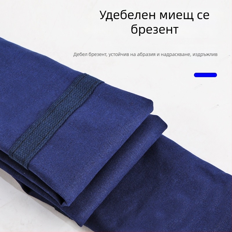 Сгъваема платнена чанта за риболовен чадър и риболовно оборудване, лека и преносима чанта за съхранение на въдици, подходяща за открито и нощен риболов