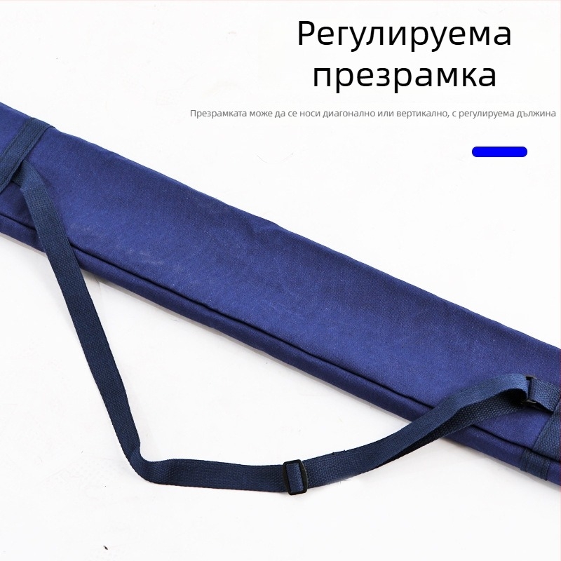 Сгъваема платнена чанта за риболовен чадър и риболовно оборудване, лека и преносима чанта за съхранение на въдици, подходяща за открито и нощен риболов