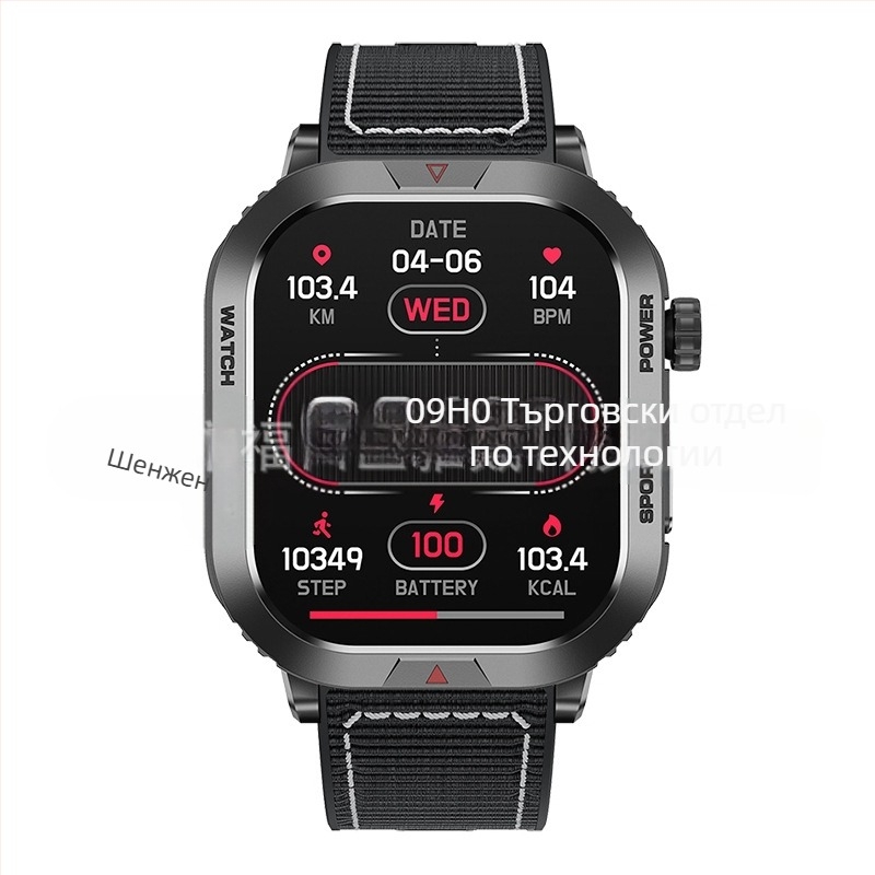 ZW66 Смарт часовник с Bluetooth разговори, push известия, изтегляне на циферблата, измерване на сърдечен ритъм и крачкомер