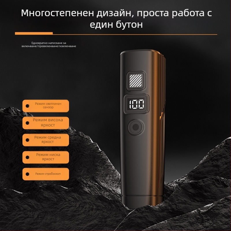 Предна светлина за велосипед за нощно каране, подходяща за планински и шосейни велосипеди, супер ярка и дълъг живот на батерията