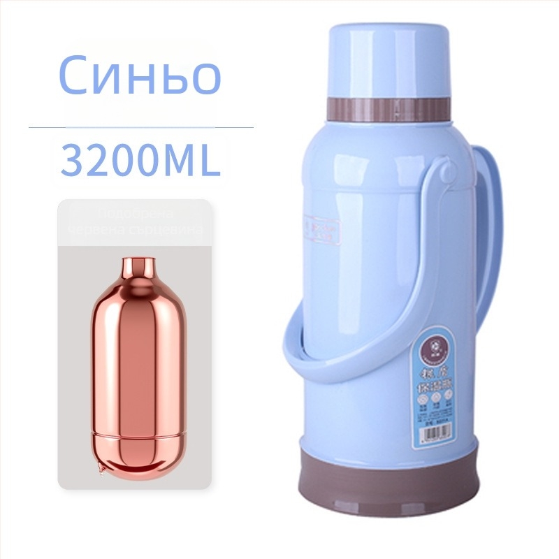 Компактен ретро термос за вода, 3,2 л, преносим за момичета от средно и горно училище, общежитие