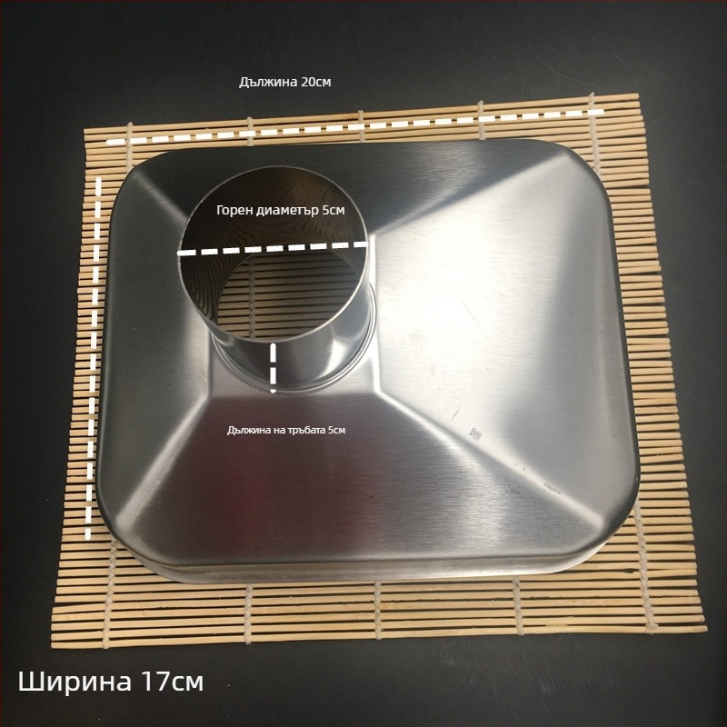 304 неръждаема стомана фуния с голям диаметър, индустриална употреба, за вино, масло и течности, правоъгълна форма
