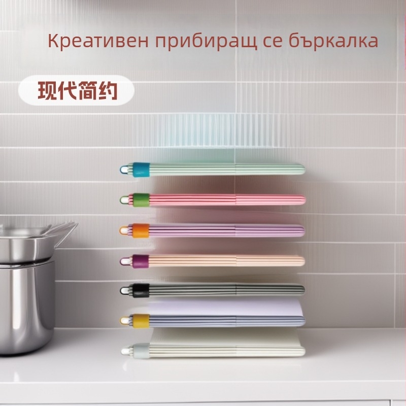 Izтегляща се бъркалка за яйца с вертикална лента за удобно съхранение