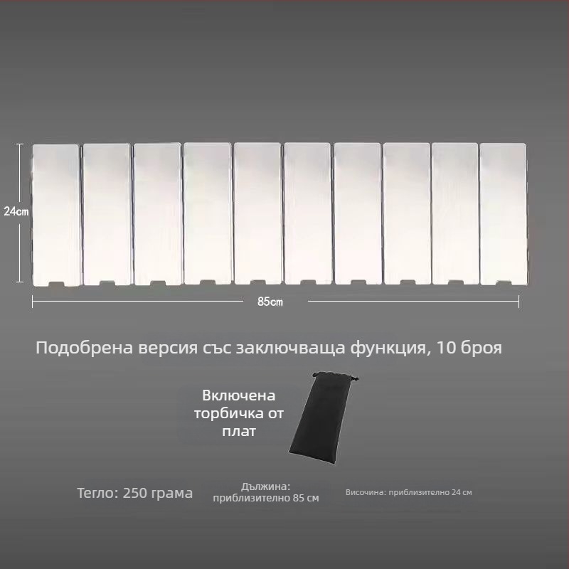 Външен ветроустойчив екран за касетъчна газова печка за къмпинг