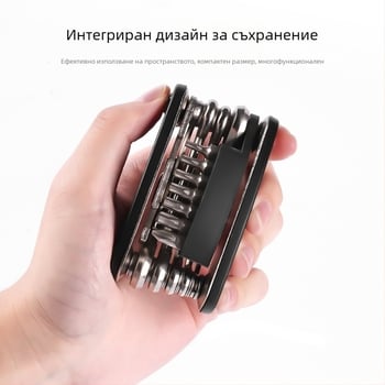 Комплект инструменти за ремонт на велосипед – мултифункционален инструмент за ремонт на гуми за планински велосипеди