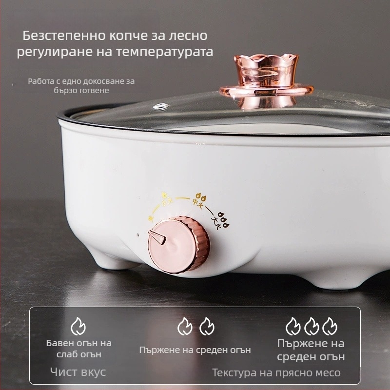 Chestnut електрическа скара с керамична плоча, диаметър 26–28 см, едностранно нагряване, 600 W, модел Ggx-18e, домашна грил тиган