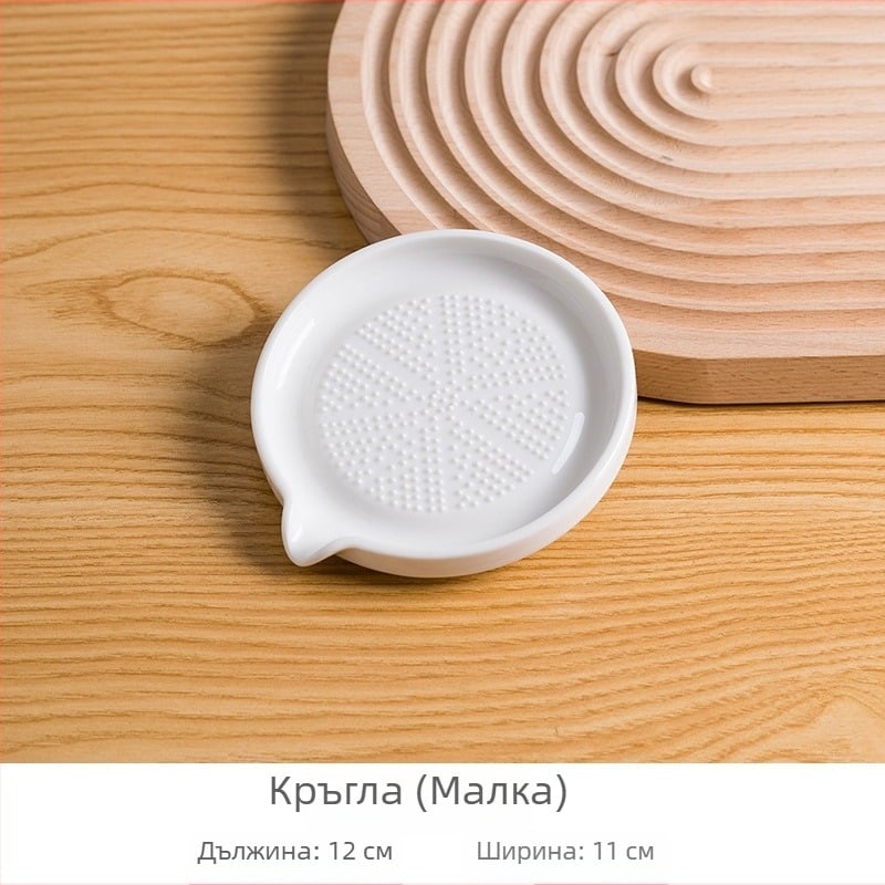 Керамична мелничка за джинджифир и чесън — ръчна кухненска мелница за паста от джинджифир, чесново пюре и детска храна